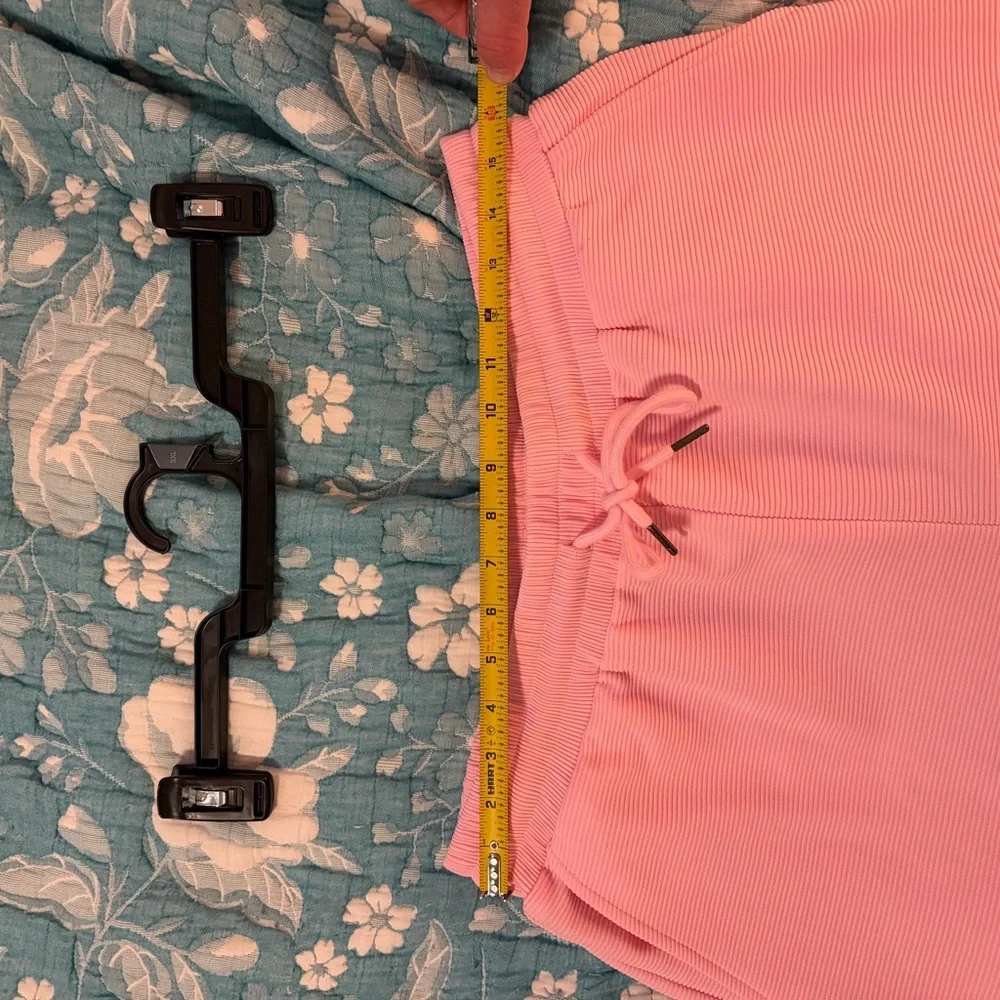 Pink Short Sleeve Zip-Up Top and Pants Set - Picture 6 of 7